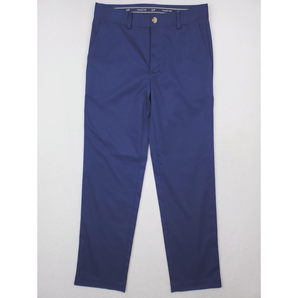 Vineyard Vines Pants Mens 28x32 Blue Links Pant Golf Chino Performance Stretch